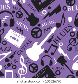 music seamless pattern
