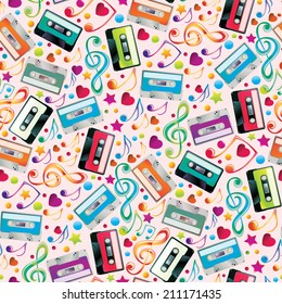 Music seamless pattern