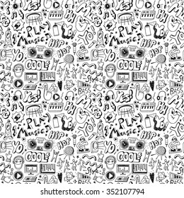 Music seamless pattern