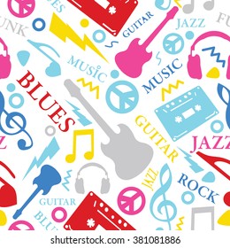 Music seamless pattern