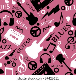 Music seamless pattern