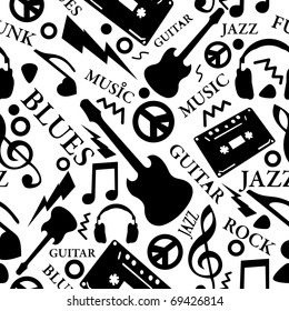 music seamless pattern