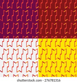 Music seamless pattern in several colors
