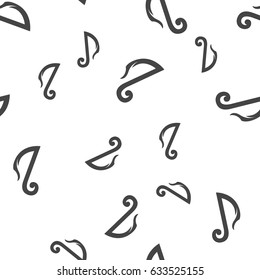 Music seamless pattern. Vector illustration for backgrounds