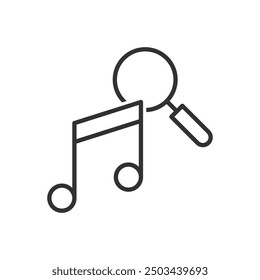 Music Search Icon Sign Symbol