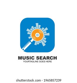 music search icon vector illustration concept design template