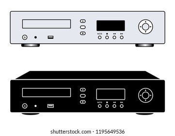 Music server. Digital source. Vector illustration