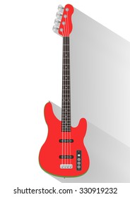 music set . flat graphic guitar bass symbol