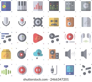 Music set vector design illustration stock