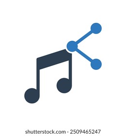 Music Share Icon Sign Symbol