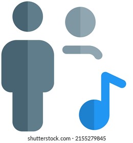 music shared on a web messenger by group of family members
