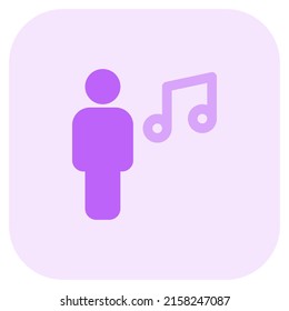 music shared on a web messenger by group of employee