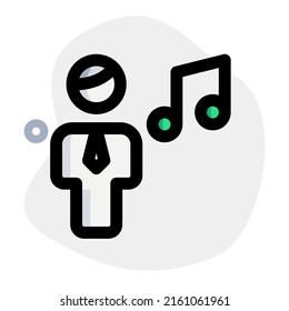 música compartida en un mensajero web por grupo de empresarios