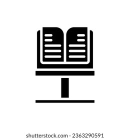 Music Sheet Filled Icon Vector Illustration