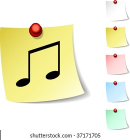 Music sheet icon. Vector illustration.