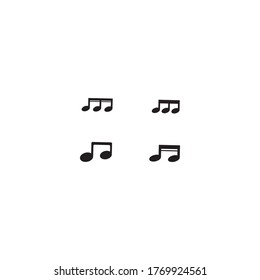 Music sheet note vector icon illustration design 