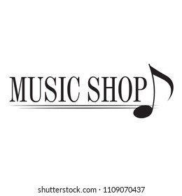 music shop label