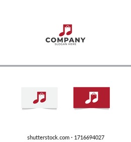 Music Shop Logo Design Template