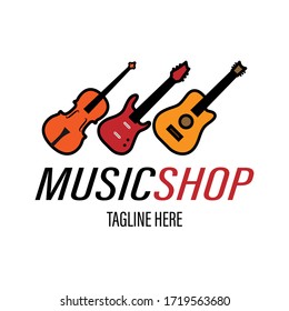 Music Shop Logo with tagline