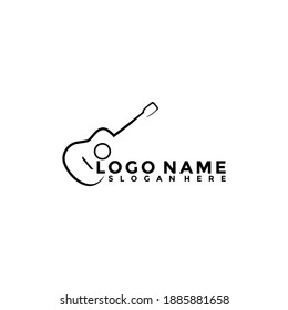 music shop, recording studio, karaoke club vector labels, badges, emblems logo vector. Guitar and microphone illustration
