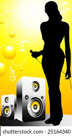  music show in colour background	
