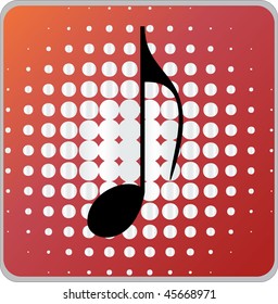 music sign icon button