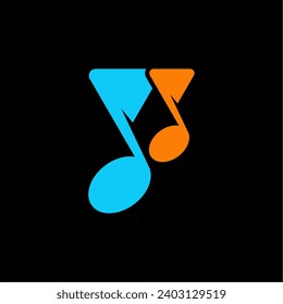music sign icon, vector illustraction design image