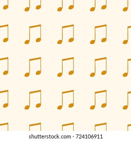 Music Signs on a Yellow Background
