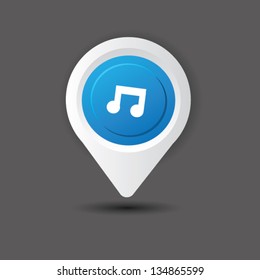 Music sign,vector