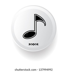 Music sign,vector