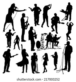 Music Silhouettes Set