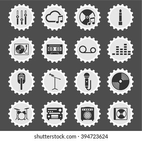 Music  simply symbols for web and user interface