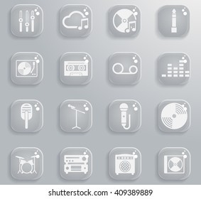 Music  simply symbols for web and user interface