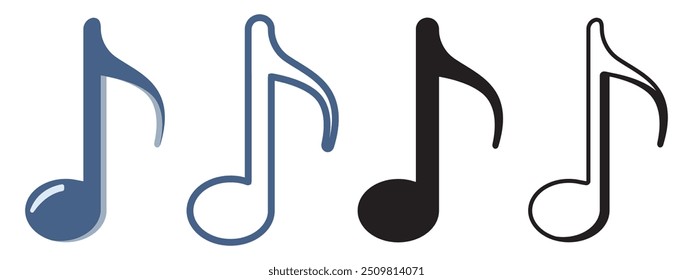 Music sing icon set vector illustration