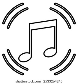 Music sing icon, vector. Musical key signs.  Eps 10.Vector illustration of musical symbols on white background.