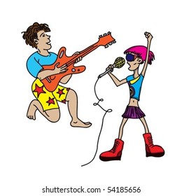 music singer children set