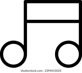 music single vector line icon