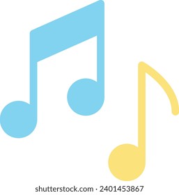 Musik, einzelnes Vektorsymbol