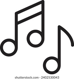 Music single vector line icon 
