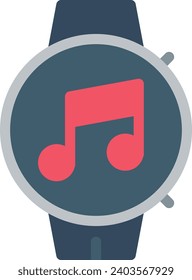 Music single vector line icon 