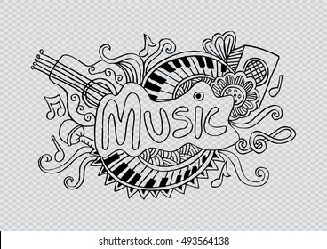 Music Sketchy background