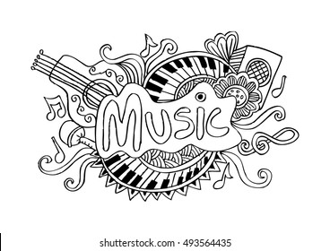 Music Sketchy background