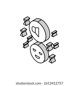 music for sleep isometric icon vector. music for sleep sign. isolated symbol illustration