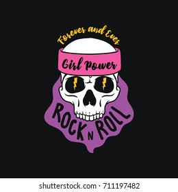 Music slogan and poster illustration.T-shirt apparels print tee graphic design