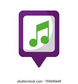 music social media square pointer web