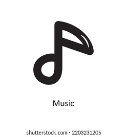 Music Solid Icon Design Illustration. Media Control Symbol auf weißem Hintergrund EPS10-Datei