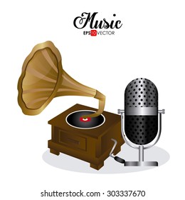 Music and Sound digital design, vector illustration eps 10