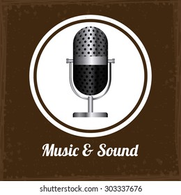 Music and Sound digital design, vector illustration eps 10