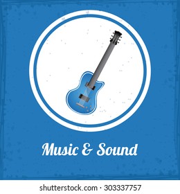 Music and Sound digital design, vector illustration eps 10