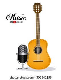 Music and Sound digital design, vector illustration eps 10